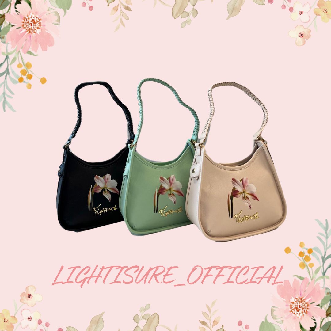 Shimmer Lily Twist Shoulder Bag